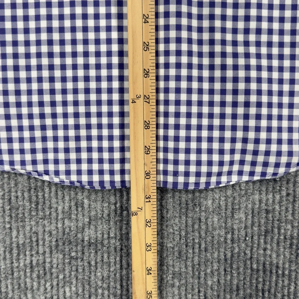 Polo Ralph Lauren Shirt Mens Large Purple Check Button‎ Down Long Sleeve Casual